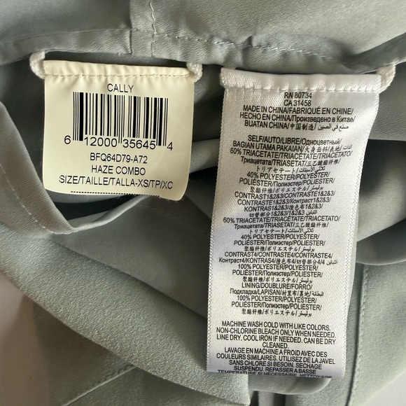 BCBGMAXAZRIA Cally Dress Women's XS Neon ColorBlock Chic Modern Contemporary - Picture 8 of 9